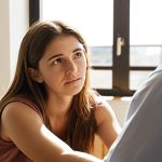 **

A compassionate mental health counselor actively listening to a young adult patient in a sun-drenched office. The counselor leans forward with empathetic eyes, while the patient gestures expressively. Soft, warm lighting and a comfortable, inviting setting. Subtle elements in the background suggest a supportive and understanding atmosphere. Focus on conveying trust and the power of active listening.

**